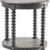 Crestview Collection Riverside Pembroke Plantation Charleston Distressed Grey End Table