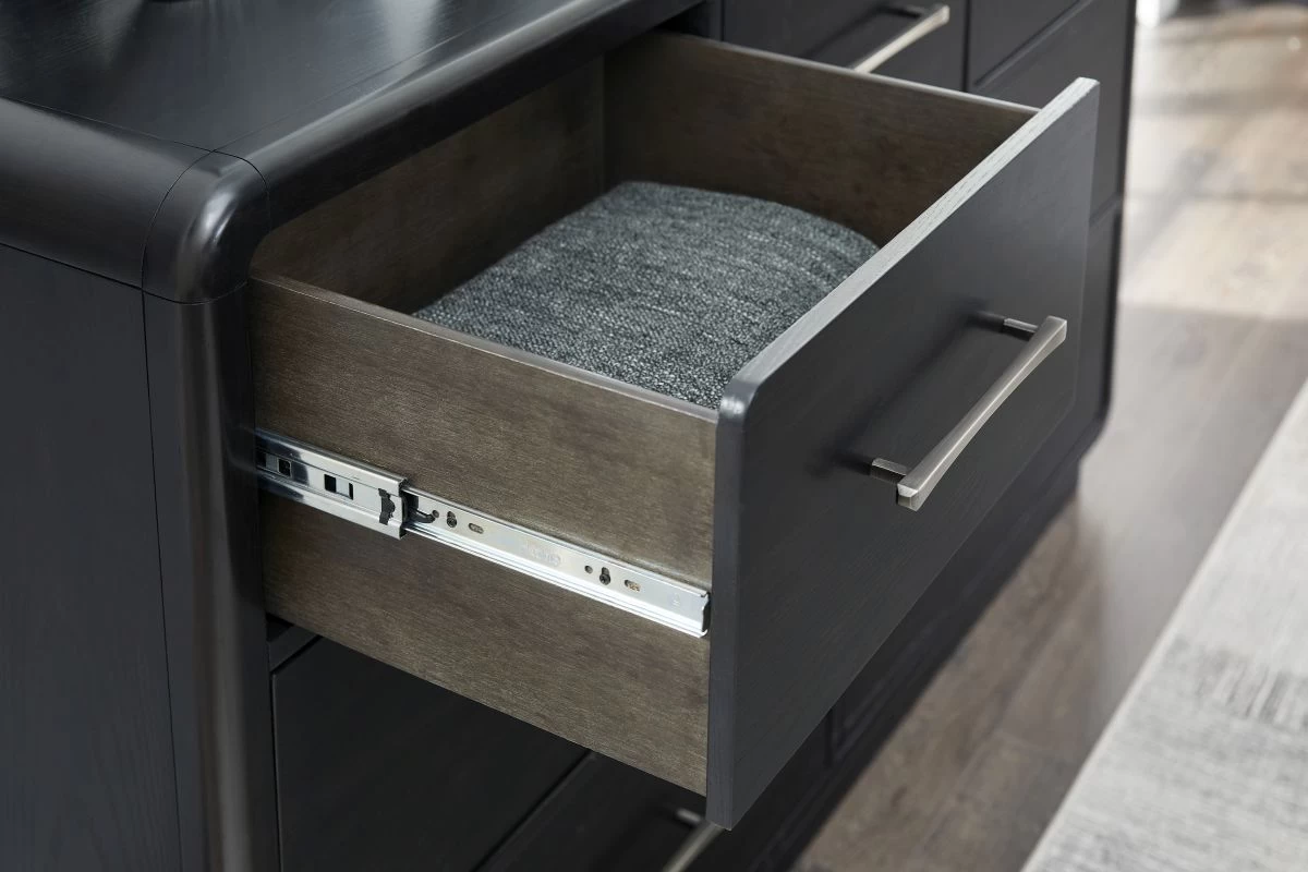 Signature Design By Ashley® Rowanbeck Black Nightstand - Image 5