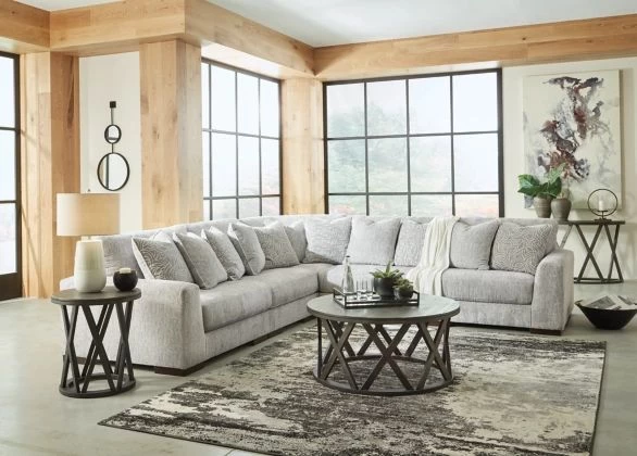 Signature Design By Ashley® Regent Park 5-Piece Pewter Modular Sectional P27195865 - Image 4