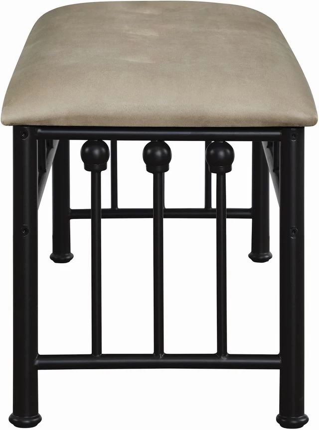 CoasterĀ® Livingston Brown/Dark Bronze Bench - Image 3