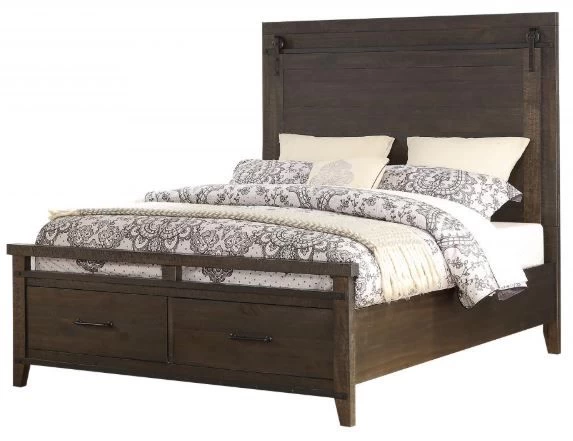 Holland House Furniture 3pc Montana Queen Panel Storage Bed Set P06913179 - Image 2