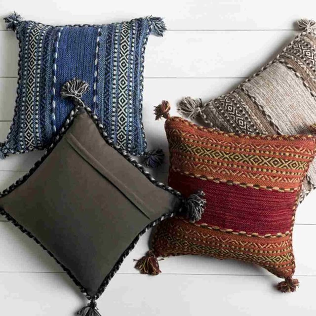 Surya Trenza Dark Brown 18"x18" Pillow Shell - Image 2