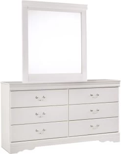 Signature Design By Ashley® Anarasia White Dresser And Mirror