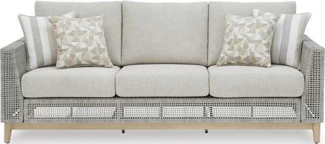 Signature Design By Ashley® Seton Creek Gray Outdoor Sofa With Cushion - Image 2