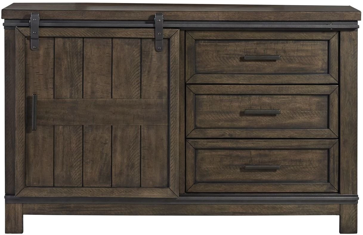 Liberty Thornwood Hills Rock Beaten Gray Twin Loft Bed - Image 5