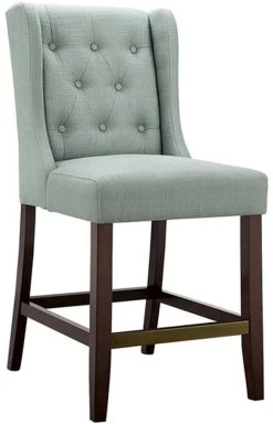 Olliix By Madison Park Blue Cleo Counter Stool