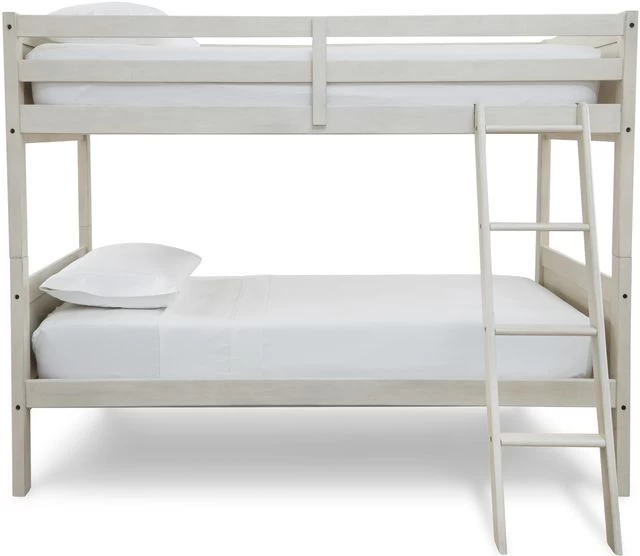 Signature Design By Ashley® Robbinsdale Antique White Twin/Twin Bunk Bed With Ladder - Image 2