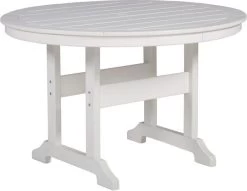 Signature Design By Ashley® Crescent Luxe White Outdoor Dining Table