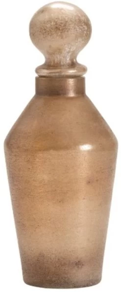 Crestview Collection Cadence Gold Small Bottle With Ball Stopper
