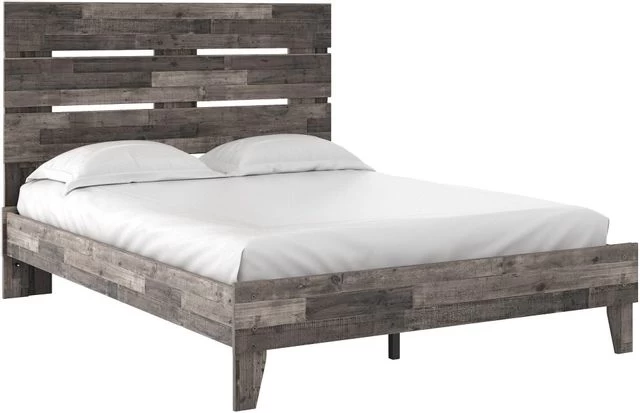 Signature Design By Ashley® Neilsville Multi Gray Queen Panel Platform Bed