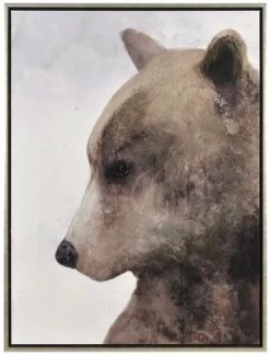 Crestview Collection Smokey Light Gray/Rustic Brown Wall Art