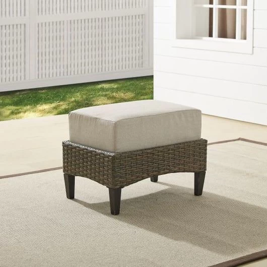 Crosley Furniture® Rockport Wicker Outdoor Ottoman - Image 5