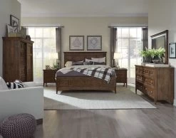 Magnussen® Home Bay Creek Toasted Nutmeg 3pc King Panel Storage Bedroom Group