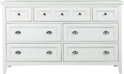 Magnussen Home® Heron Chalk White/Dovetail Grey Cove Drawer Dresser