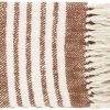 Surya Chamonix Burnt Orange 50"x60" Throw Blanket