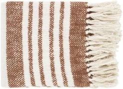 Surya Chamonix Burnt Orange 50"x60" Throw Blanket