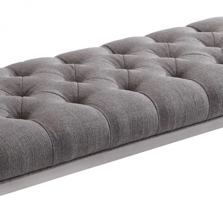 Armen Living Milo Gray Bench - Image 5
