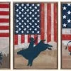 Crestview Collection Aint My First Rodeo 3-Piece Hand Finished Wall Art Set
