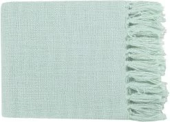 Surya Tilda Mint 59"x51" Throw Blanket