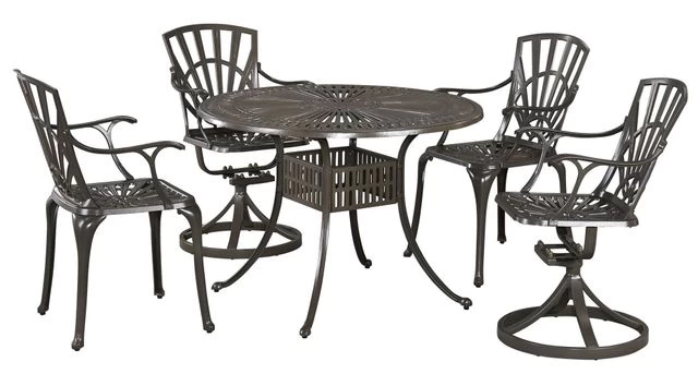 Homestyles® Grenada 5-Piece Khaki Gray Outdoor Dining Set