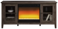 Signature Design By Ashley® Arlenbry Gray 60" TV Stand With Electric Fireplace Insert
