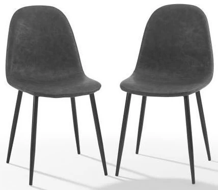 Crosley Furniture® Weston 2-Piece Distressed Black Dining Chair Set - Image 2