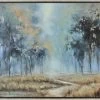 Crestview Collection Woodlands Blue/Brown/Gray Wall Art