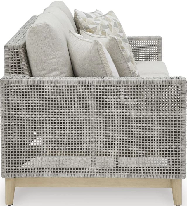 Signature Design By Ashley® Seton Creek Gray Outdoor Sofa With Cushion - Image 4