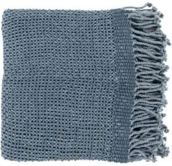 Surya Tibey Denim 50"x70" Throw Blanket