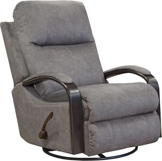 IAmerica Murray Graphite Swivel Glider Recliner