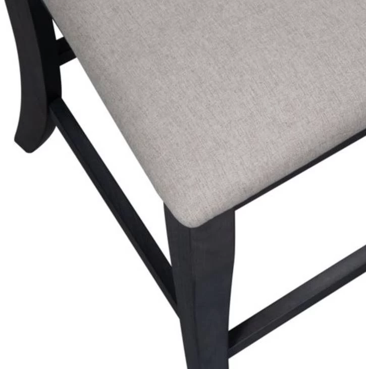 Liberty Furniture Ocean Isle Dark Gray Upholstered X Back Counter Chair - Set Of 2 - Image 5