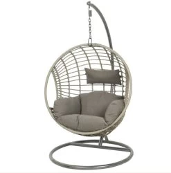Grey Basket Chair