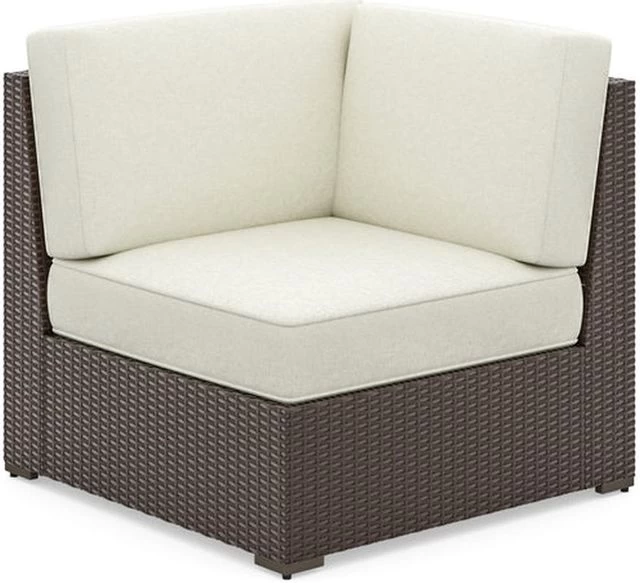 Homestyles® Palm Springs 3-Piece Brown Outdoor Chair Pair And Coffee Table - Image 2