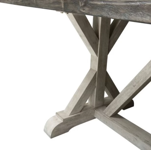 Liberty Willowrun Weathered Gray Trestle Table - Image 5