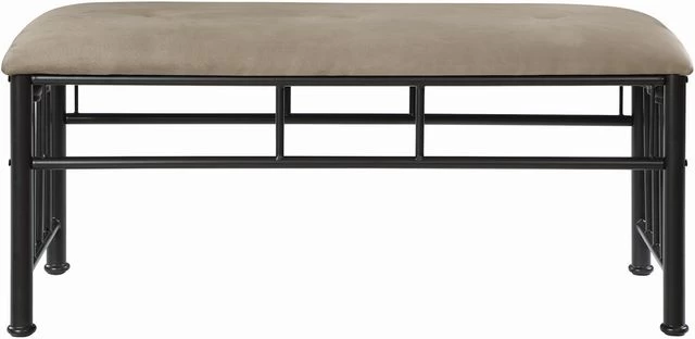 CoasterĀ® Livingston Brown/Dark Bronze Bench - Image 2