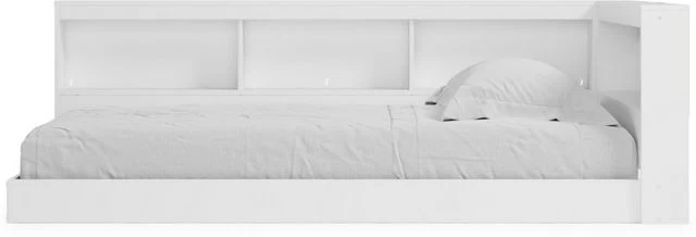 Signature Design By Ashley® Piperton Matte White Twin Bookcase Storage Bed - Image 2