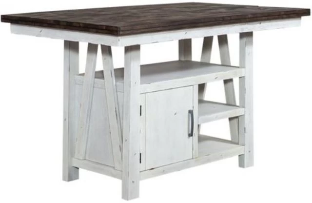 Liberty Farmhouse Two Tone White Gathering Table