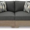 Signature Design By Ashley® Citrine Park 2-Piece Brown/Charcoal Outdoor Sectional