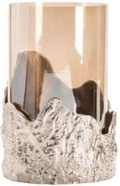 Crestview Collection Kiera Silver Candleholder