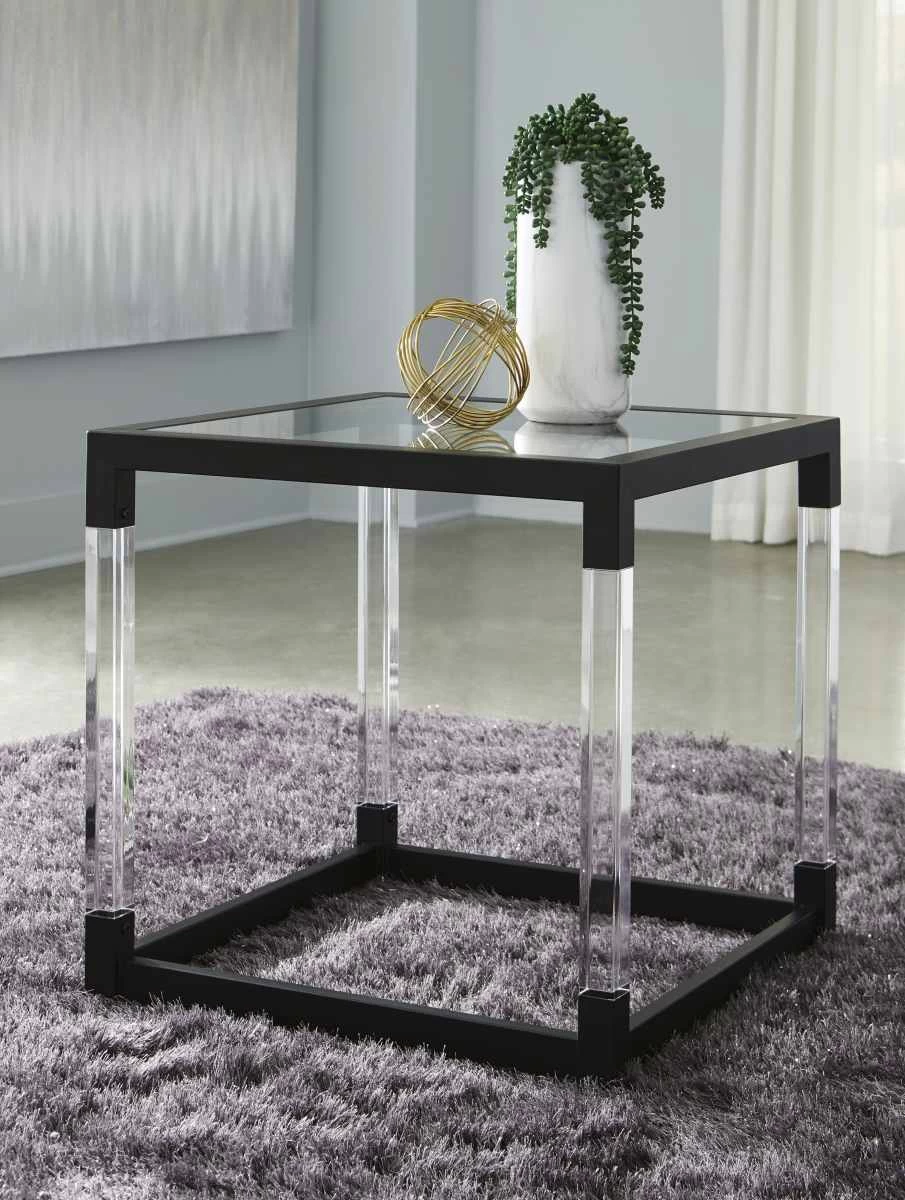 Signature Design By Ashley® Nallynx Metallic Gray End Table - Image 5