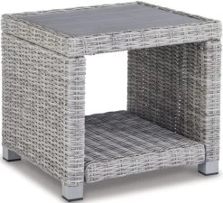 Signature Design By Ashley® Naples Beach Light Gray Outdoor End Table