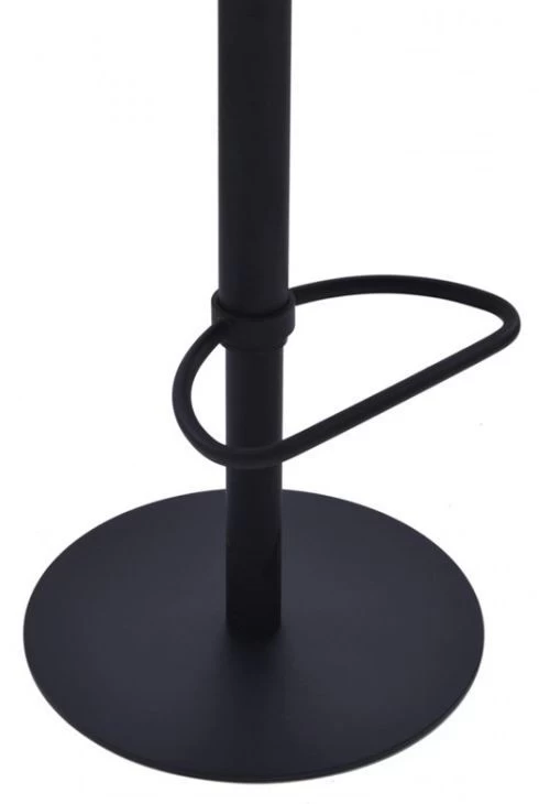 Armen Living Zuma Vintage Gray/Black Adjustable Bar Stool - Image 3