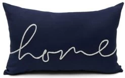 Signature Design By Ashley® Velvetley Navy/White Pillows