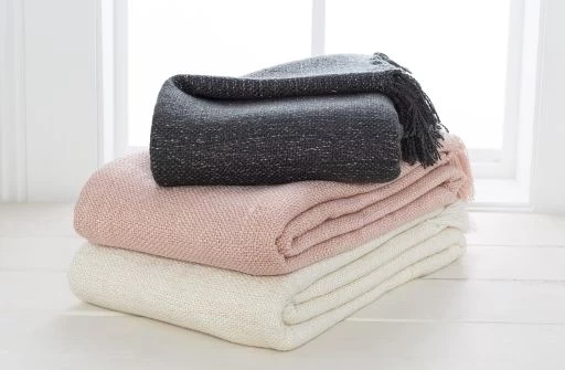 Surya Tilda Charcoal 50"x60" Throw Blanket - Image 3