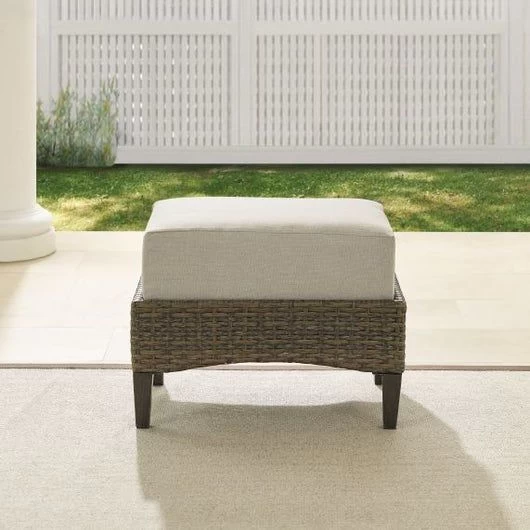 Crosley Furniture® Rockport Wicker Outdoor Ottoman - Image 4