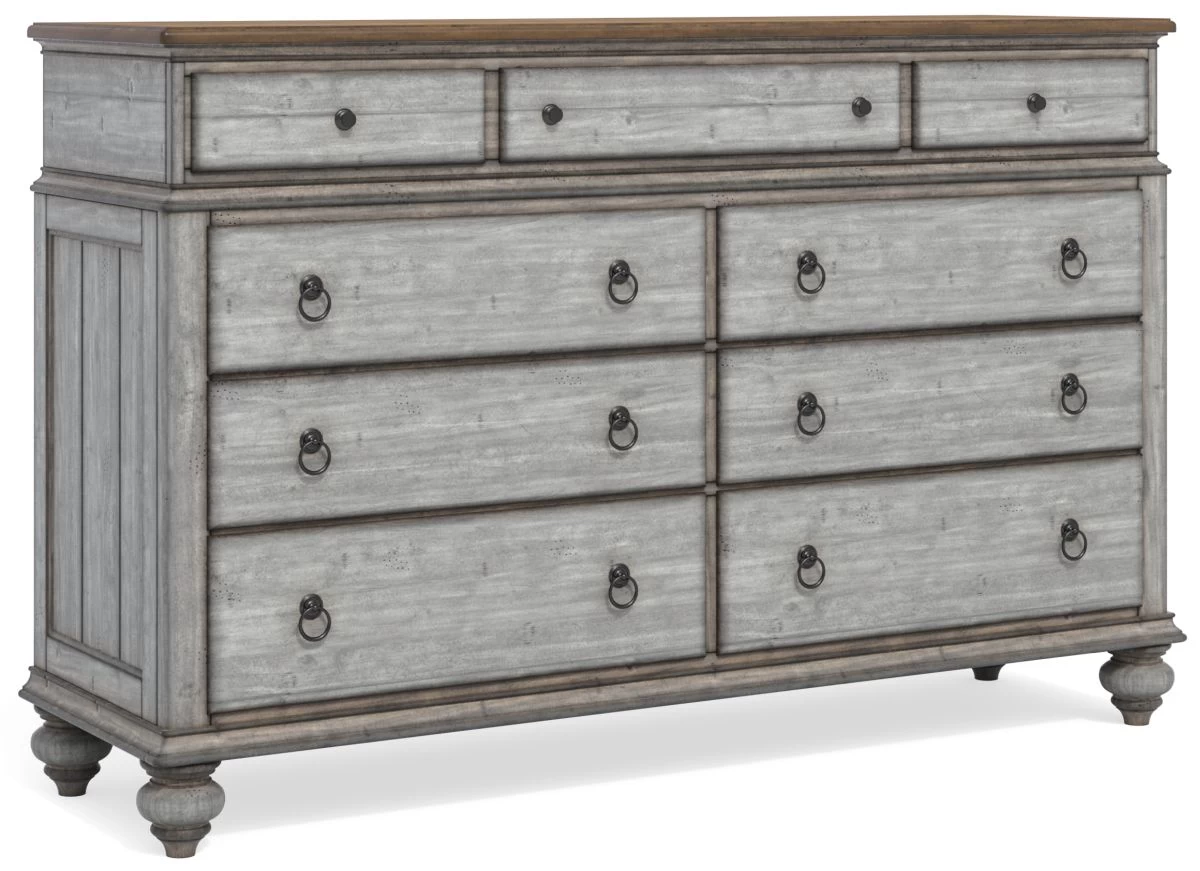 Flexsteel® Plymouth 3pc Distressed King Poster Bedroom Set P19502836 - Image 5