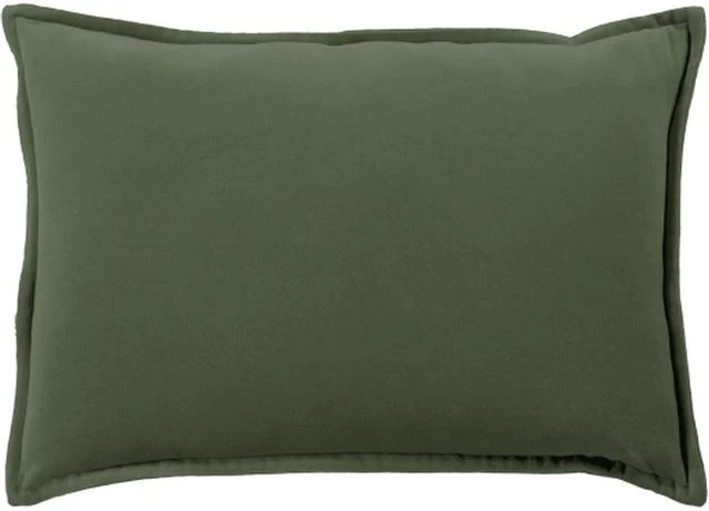 Surya Cotton Velvet Dark Green 18"x18" Pillow Shell - Image 2