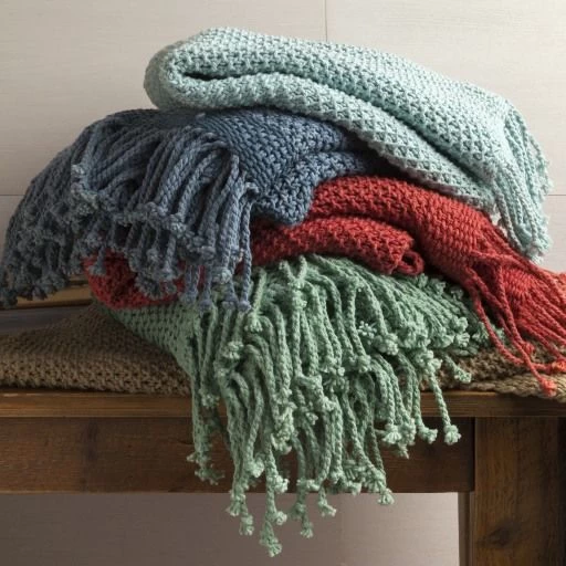 Surya Tibey Tan 50"x70" Throw Blanket - Image 4