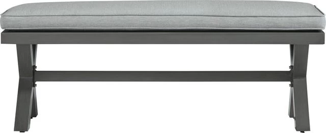 Signature Design By Ashley® Elite Park Gray Outdoor Bench - Image 2