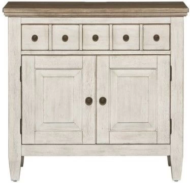 Liberty Heartland Antique White Bedside Chest - Image 2